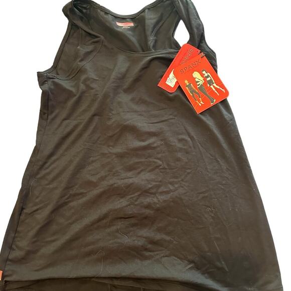 NWT Spanx Streamlined Sleeveless Tank Top Black Women's Size Small - Picture 1 of 7